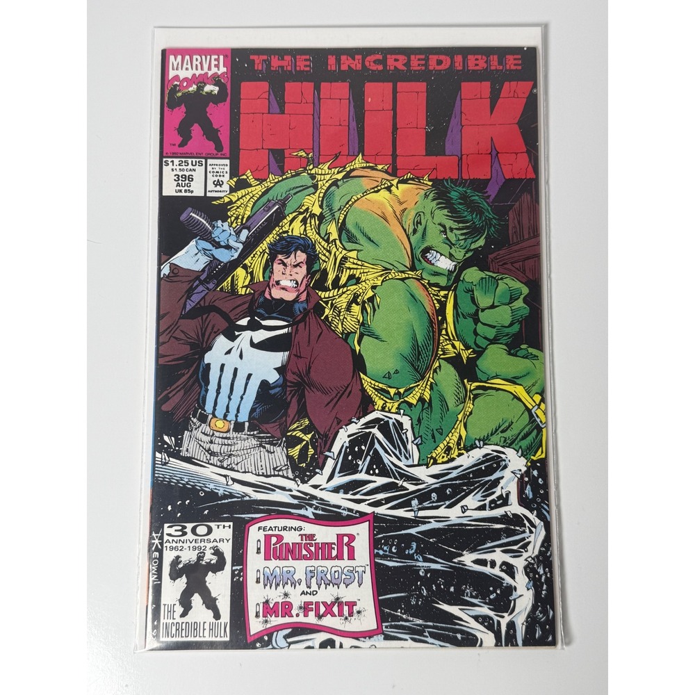 Marvel The Incredible Hulk 396 Aug 1992 Punisher Mr Fixit